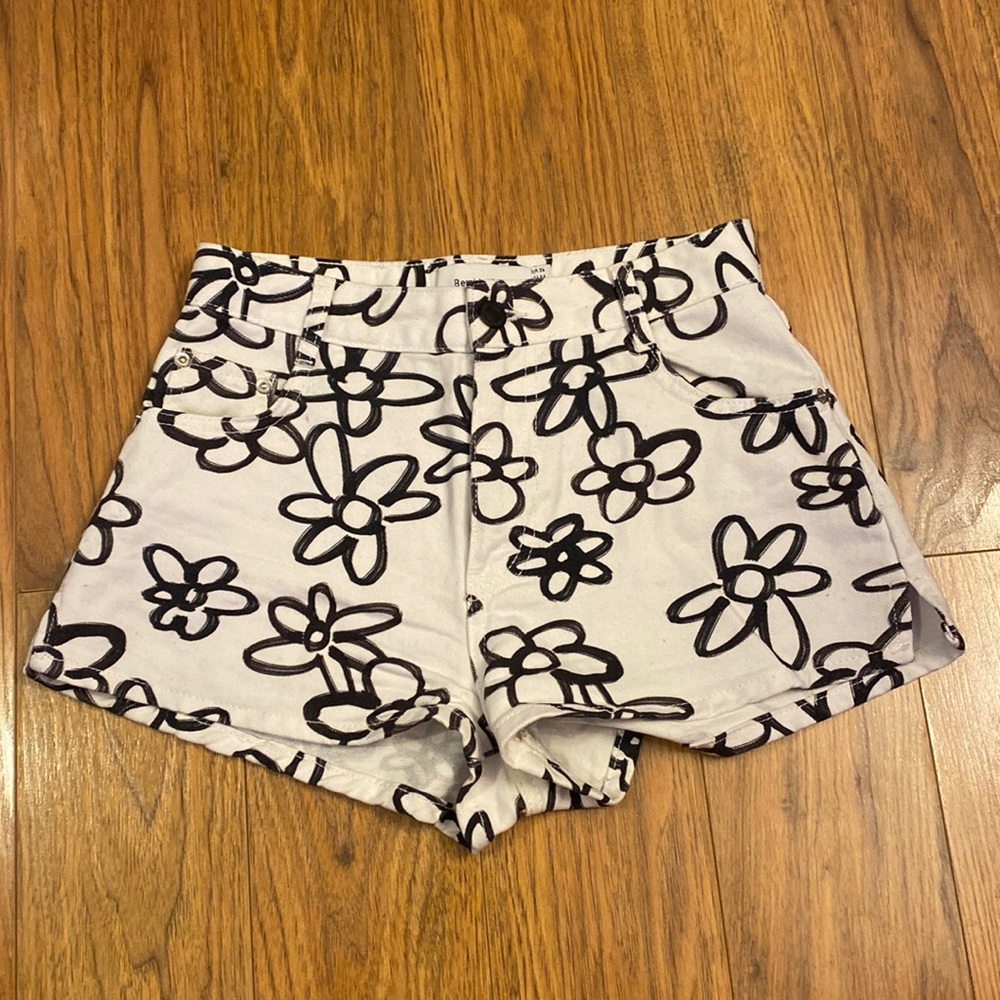 High rise shorts Bershka